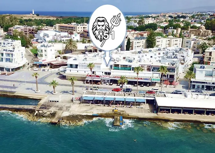 Poseidon 51 - Beachfront Two Bedroom Пафос